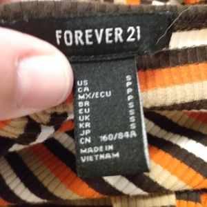 Forever 21 Women Orange Long Sleeve T-Shirt Size Small